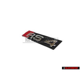 Audi Originale RS4 Fronte Logo Emblema Scritta Nero Cromo Rosso - 8D9853736A 2ZZ