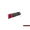 Audi Originale RS4 Fronte Logo Emblema Scritta Nero Cromo Rosso - 8D9853736A 2ZZ