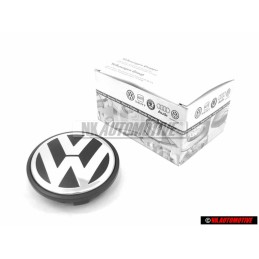 VW Originale Copriruota Nero/Antracite Metall. 