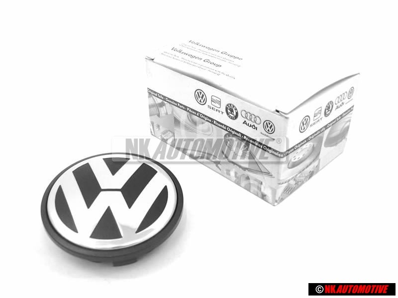 VW Originale Copriruota Nero/Antracite Metall. 