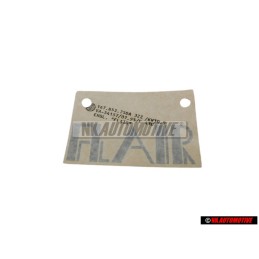 VW Originale Scritta Pellicola Argento Titanio Scuro - 167853750E 3ZZ