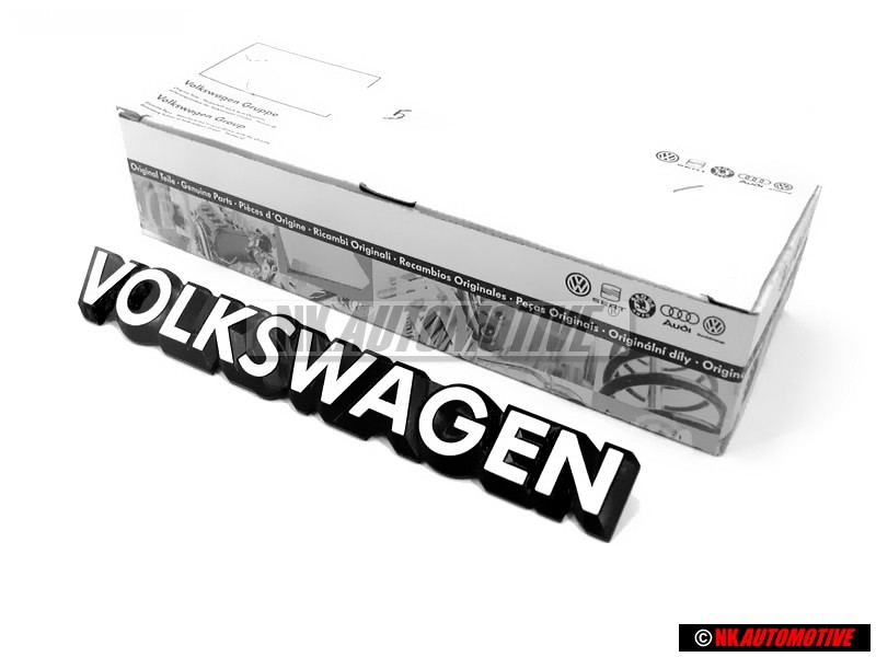 VW Originale VOLKSWAGEN Posteriore Logo Emblema Scritta Bianco - 321853685C QK6
