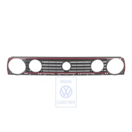 VW Originale Griglia Radiatore Nero Satinato/Rosso Tornado - 191853653K QN5