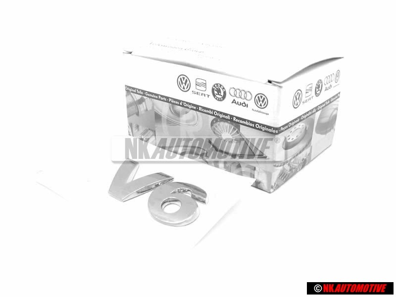 VW Originale V6 Posteriore Logo Emblema Scritta Cromo - 3B0853675C 739