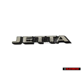 VW Originale JETTA Posteriore Logo Emblema Scritta Nero Bianco - 165853687F QK6