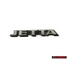 VW Originale JETTA Posteriore Logo Emblema Scritta Nero Bianco - 165853687F QK6