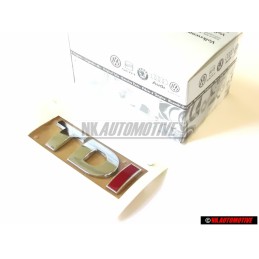 VW Originale TDI Posteriore Logo Emblema Scritta Cromo Rosso - 3B0853675ABGQF