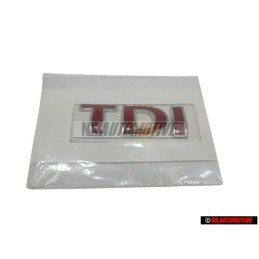 VW Originale TDI Posteriore Logo Emblema Scritta Rosso - 1J0853675ACGQF