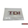VW Originale TDI Posteriore Logo Emblema Scritta Rosso - 1J0853675ACGQF