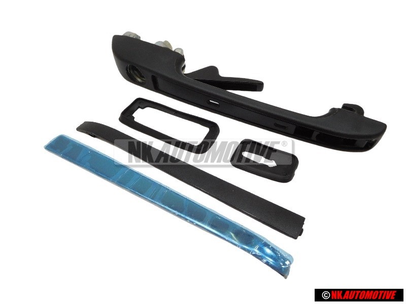 JP GROUP Maniglia porta esterna, nera senza cilindro serratura - 1187100170