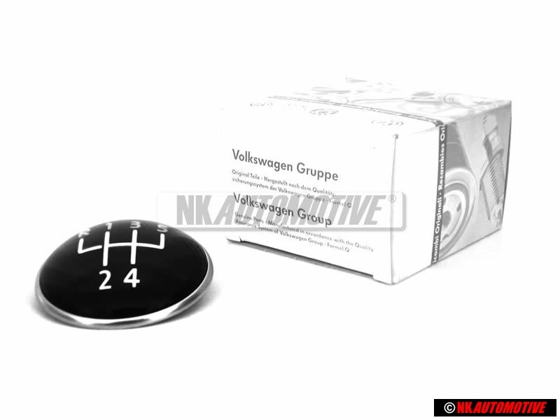 VW Originale 5-Velocità Pomelli Del Cambio Placca Emblema - 1K0711144H