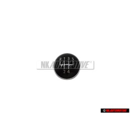 VW Originale 5-Velocità Pomelli Del Cambio Placca Emblema - 1K0711144H
