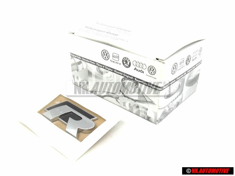VW Originale R-LINE Posteriore Logo Emblema Scritta Cromo - 1K8853675K FOD
