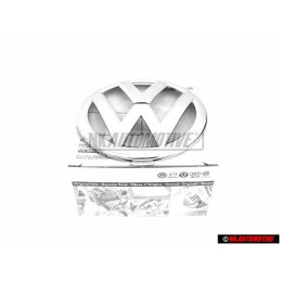 VW Originale Fronte Logo Emblema Simbolo Cromo - 5G0853601 2ZZ
