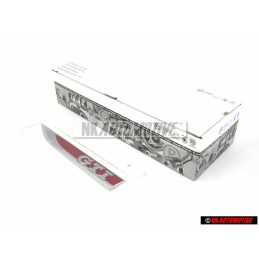 VW Originale GTI Lato Logo Emblema Simbolo Cromo Rosso - 5G0853688L JZQ