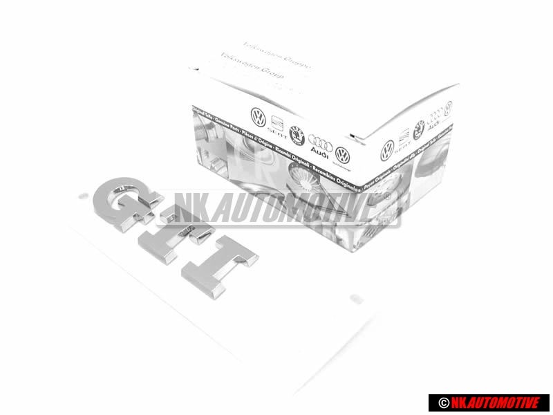 VW Originale GTI Posteriore Logo Emblema Scritta Cromo - 6C0853675C 2ZZ