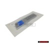 VW Originale FIA WRC Posteriore Logo Emblema Scritta Cromo Blu - 6R0853675R FM8