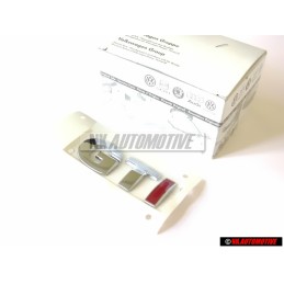 VW Originale GTI Posteriore Logo Emblema Scritta Cromo Rosso - 1J0853675AHGQF