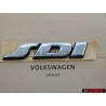 VW Originale SDI Posteriore Logo Emblema Scritta Cromo - 1H0853675D Z10
