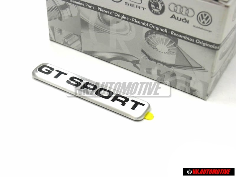 VW Originale GT SPORT Lato Logo Emblema Scritta Argento - 1J0853688 61E