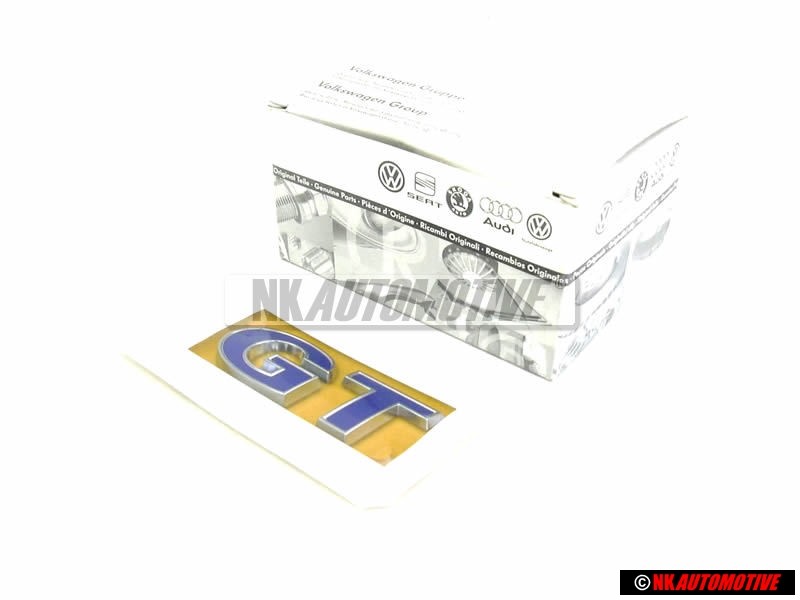 VW Originale GT Posteriore Logo Emblema Scritta Cromo Blu - 6R0853675S AFL