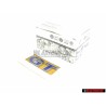 VW Originale GT Posteriore Logo Emblema Scritta Cromo Blu - 6R0853675S AFL