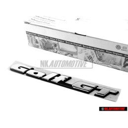 VW Originale GOLF GT Posteriore Logo Emblema Scritta Cromo - 1H6853687ACZ10