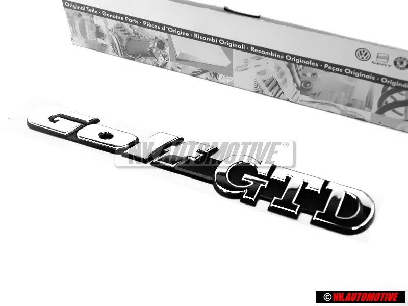 VW Originale GOLF GTD Posteriore Logo Emblema Scritta Cromo - 1H6853687AEZ10