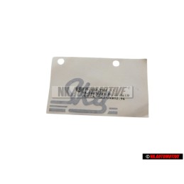 VW Originale Scritta Pellicola Grigio Metall. 