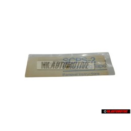 VW Originale Scritta Pellicola Nero Satinato/Argento Titanio - 165853750B TB1