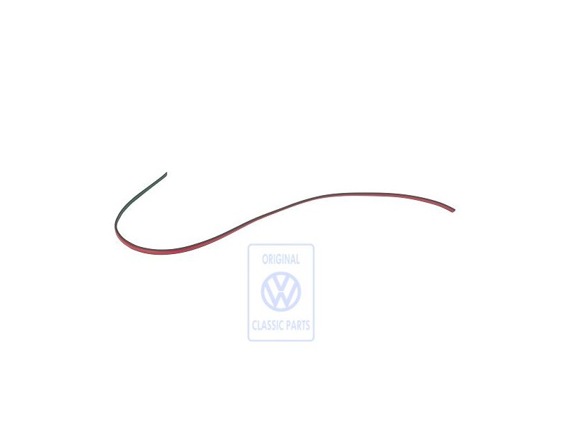 VW Originale Modanatura Per Porta Rosso Marte - 193853413E QS2