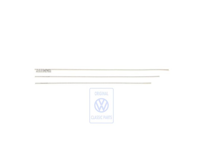 VW Originale Striscia Ornam. Per Parafango Porta Fiancata Nero - 191898525D TB1