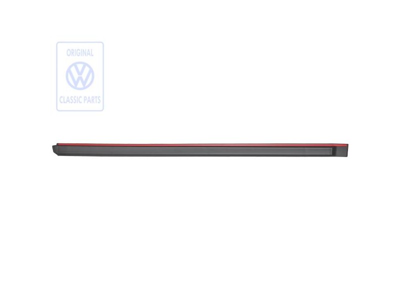 VW Originale Modanatura Per Porta Nero Satinato/Rosso Marte - 165853516 QS2