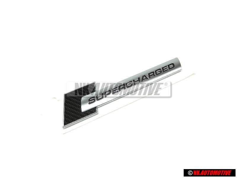Audi Originale SUPERCHARGED Lato Logo Emblema Simbolo Nero Cromo - 4F0853601
