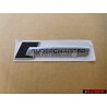 Audi Originale SUPERCHARGED Lato Logo Emblema Simbolo Nero Cromo - 4F0853601