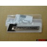 Audi Originale SUPERCHARGED Lato Logo Emblema Simbolo Nero Cromo - 4F0853601