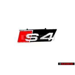 Audi Originale S4 Fronte Logo Emblema Scritta Nero Cromo Rosso - 8D0853736E 2ZZ