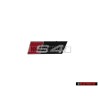 Audi Originale S4 Fronte Logo Emblema Scritta Nero Cromo Rosso - 8D0853736E 2ZZ