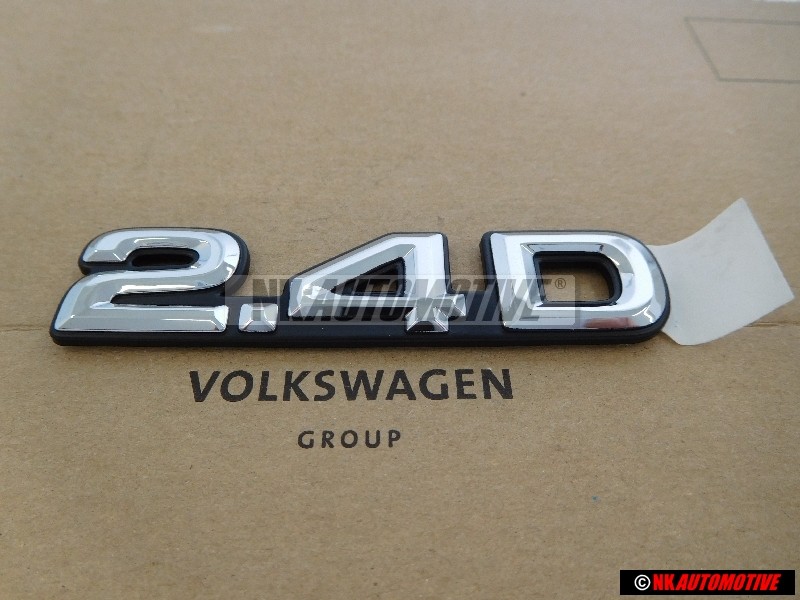 VW Originale 2.4D Posteriore Logo Emblema Scritta Cromo - J7535189126