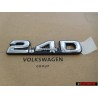VW Originale 2.4D Posteriore Logo Emblema Scritta Cromo - J7535189126