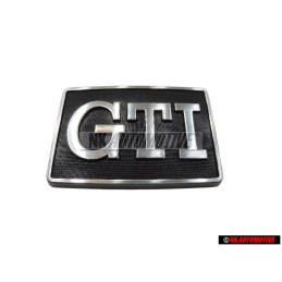 VW Originale GTI Lato Logo Emblema Simbolo Argento Spazzolato - 191853688J GX2