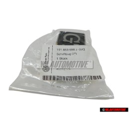 VW Originale GTI Lato Logo Emblema Simbolo Argento Spazzolato - 191853688J GX2