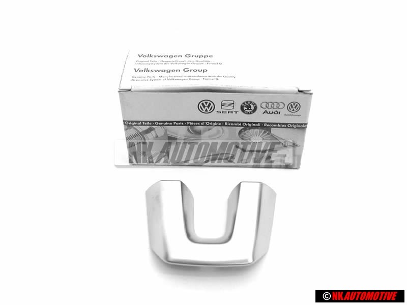 VW Originale Volante Placca Logo Emblema Simbolo Alluminio - 1K8419685 3Q7