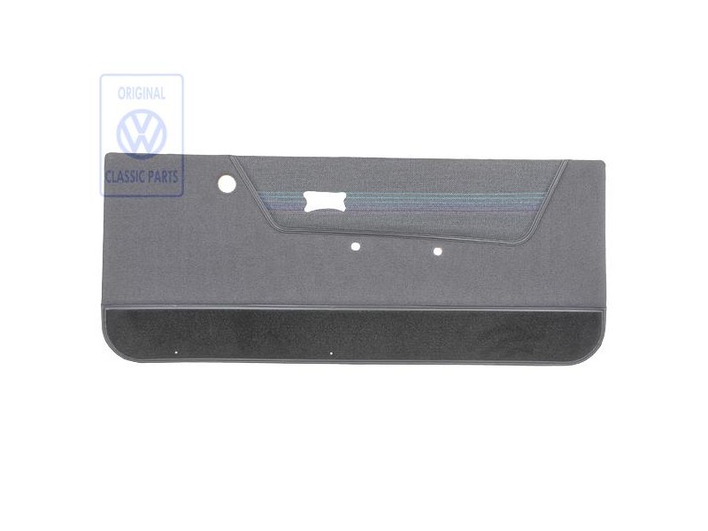 VW Originale Rivestimento Porta Grigio Nero/Blu/Verde - 155867016CMAYL