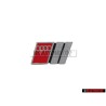 Audi Originale S6 Fronte Logo Emblema Scritta Cromo Rosso - 4A5853736C 2ZZ