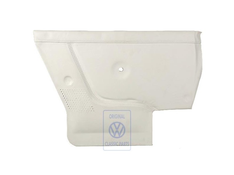 VW Originale Rivestimento Laterale (Pelle) Bianco Alaska - 155867043Q 3YX