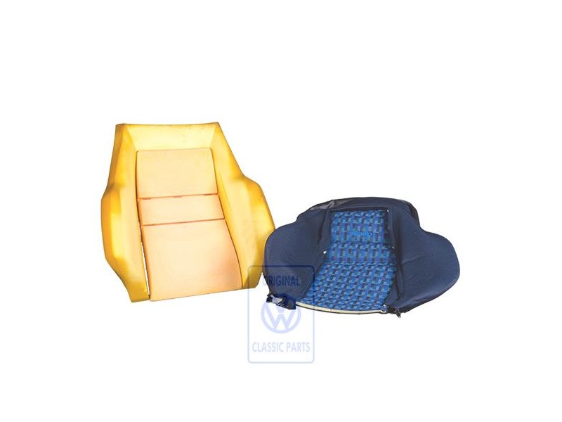 VW Originale Rivestim. Schienale (Stoffa) Blu Mauritius - 155881770A AZL