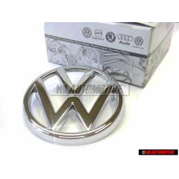 VW Originale Fronte Logo Emblema Simbolo Cromo - 321853601