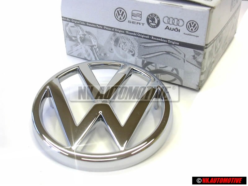 VW Originale Fronte Logo Emblema Simbolo Cromo - 321853601