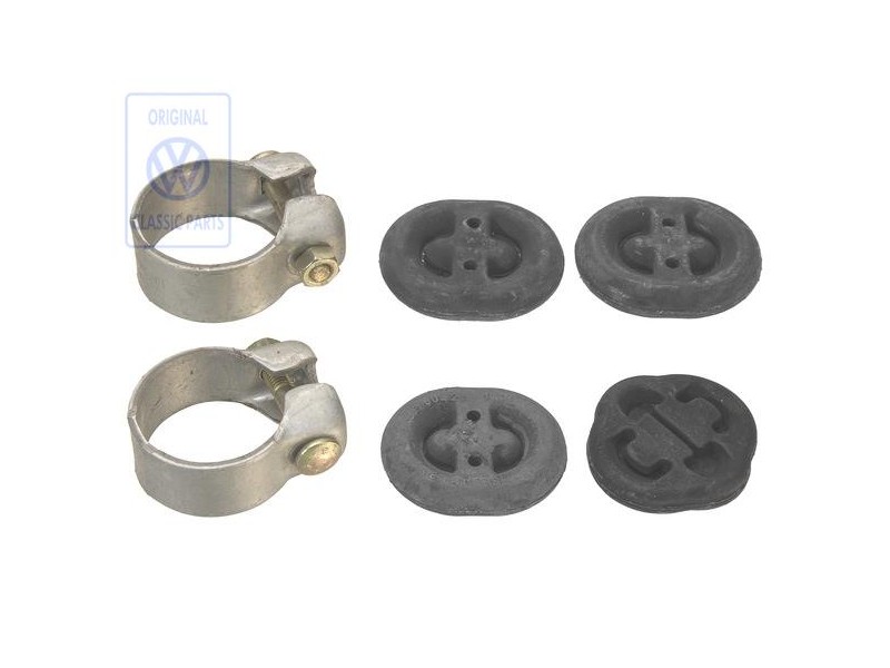 VW Originale 1 Set Di Elementi Di Fissaggio Per Tubo Intermedio - 171298001